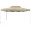 vidaXL Foldable Tent Pop-Up 3x4.5 m Cream White