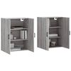 vidaXL Wall Mounted Cabinets 2 pcs Grey Sonoma 69.5x34x90 cm