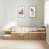 vidaXL Storage Bed Frame Artisan Oak 80 cm Engineered Wood