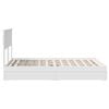 vidaXL Storage Bed with Headboard White 140 x 190 cm Engineered Wood