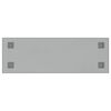 vidaXL Wall-mounted Magnetic Board White 80x30 cm Tempered Glass