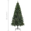 vidaXL Artificial Pre-lit Christmas Tree with Ball Set&Pine Cones 180 cm