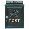 vidaXL Wall Mounted Mailbox Green 29 x 13 x 41 cm Cast Aluminum
