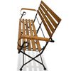 vidaXL Folding Garden Bench 112 cm Solid Acacia Wood