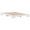 vidaXL Bed Frame White 160 x 200 cm Solid Pine Wood