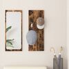 vidaXL Wall-Mounted Coat Rack Wall-mounted Smoked Oak 30 x 1.5 x 80 cm