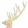 vidaXL 3D Reindeer with 250 LEDs Warm white 180 cm PET