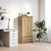 vidaXL Cabinet with Drawer Artisan Oak 55.5x34x119.5 cm Engineered Wood