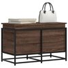 vidaXL Storage Box with Lid Brown Oak 80x40x51.5 cm Engineered Wood