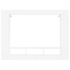 vidaXL TV Cabinet White 152x22x113 cm Engineered Wood