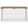 vidaXL Garden Bench Gabion Design 83x31.5x42 cm Impregnated Wood Pine