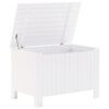 vidaXL Storage Box with Lid RANA White 80x49x54 cm Solid Wood Pine
