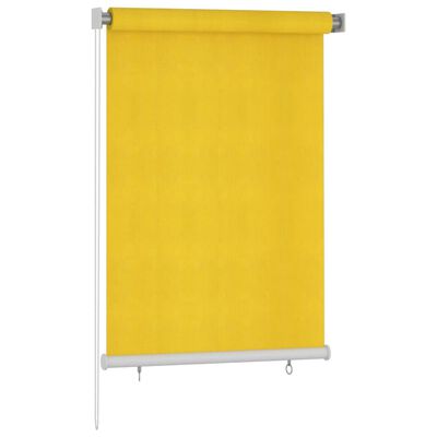 vidaXL Outdoor Roller Blind 100x140 cm Yellow HDPE