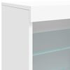 vidaXL Sideboard with LED Lights White 60.5x37x67 cm