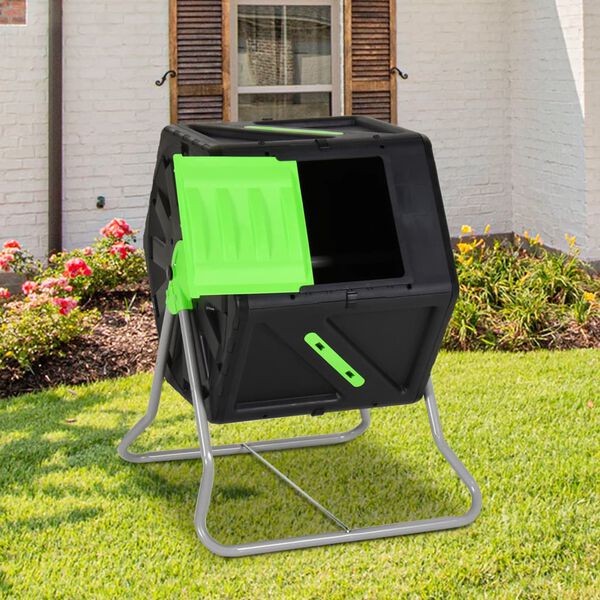 vidaXL Tumbling Composter 60x58x74 cm 105 L Polypropylene