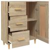 vidaXL Sideboard Sonoma Oak 69.5x34x90 cm Engineered Wood