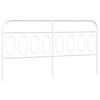 vidaXL Metal Replace Headboard White 193 cm