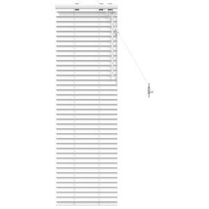 vidaXL Venetian Blind White 45 x 130 cm 35 mm Solid Paulownia Wood