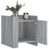 vidaXL Bedside Cabinet Grey Sonoma 45x50x50 cm Engineered Wood