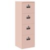 vidaXL File Cabinet Pink 45.5 x 42 x 139 cm Cold-Rolled Steel