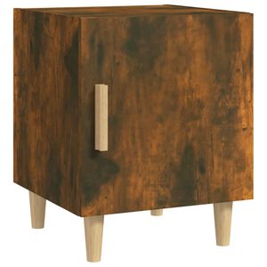 vidaXL Bedside Cabinet Smoked Oak Engineered Wood
