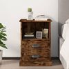 vidaXL Bedside Cabinet Smoked Oak 43x36x60 cm