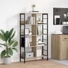 vidaXL Bookshelf Sonoma Oak 82 x 32 x 144.5 cm Engineered Wood
