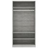 vidaXL Wardrobe Concrete Grey 100x50x200 cm Engineered Wood