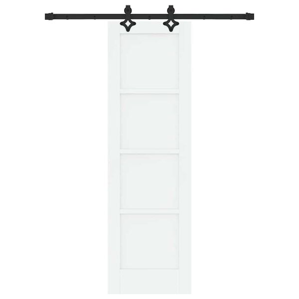 vidaXL Sliding Door ORKDAL White 61 x 198.5 cm Solid Pine Wood