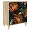 vidaXL Chest of Drawers LOCHEM Orange print 66 x 36.5 x 75 cm Sonoma