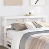 vidaXL Headboard with Shelves White 120 cm Solid Wood Pine