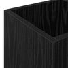 vidaXL Umbrella Stand Black Oak 25 x 24.5 x 64 cm Engineered Wood