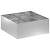 vidaXL Garden Planter Silver 100 x 100 x 30 cm Galvanised Steel
