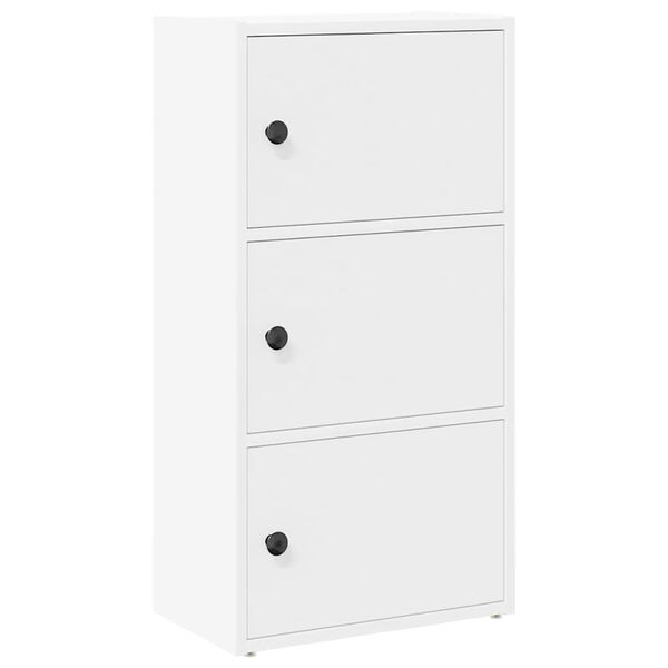 vidaXL Bookcase White 40x24x77 cm Engineered Wood