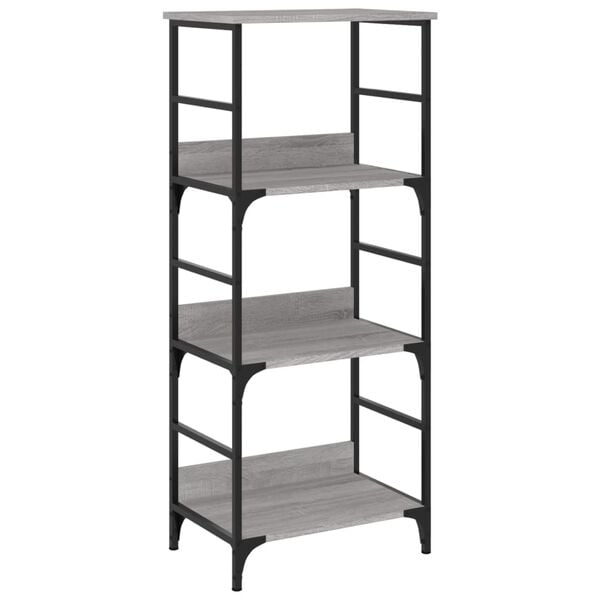 vidaXL Bookshelf Grey Sonoma 50x33x117.5 cm Engineered Wood