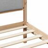 vidaXL Bed Frame with Headboard Light Grey 80 x 200 cm Solid Pine Wood