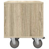 vidaXL Bedside Table Sonoma Oak 40.5 x 40 x 48 cm Engineered Wood