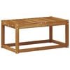 vidaXL Outdoor Stool Bench Solid Acacia Wood Natural 79 x 43 x 37 cm