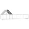 vidaXL Chicken Coop 6x2x2 m Galvanised Steel