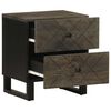 vidaXL Bedside Cabinets 2 pcs Black 40x33x46 cm Solid Wood Mango