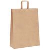 vidaXL Paper Bags 50 pcs with Handles Brown 32x12x42 cm