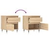 vidaXL Bedside Cabinet Sonoma Oak 40x35x50 cm Engineered Wood