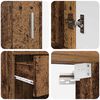 vidaXL Bathroom Furniture Set with Door TULUM Old Wood Engineered Wood