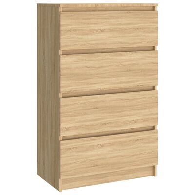 vidaXL Sideboard Sonoma Oak 60x35x98.5 cm Engineered Wood