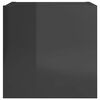 vidaXL Wall Mounted TV Cabinets 2 pcs High Gloss Grey 30.5x30x30 cm
