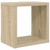 vidaXL Wall Cube Shelves 6 pcs White and Sonoma Oak 22x15x22 cm