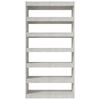 vidaXL Book Cabinet/Room Divider Concrete Grey 100x30x198 cm Engineered wood