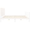 vidaXL Bed Frame without Mattress White Super King Size Solid Wood