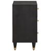 vidaXL Bedside Cabinet Black 50 x 33 x 62 cm Solid Mango Wood