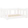 vidaXL Dog Bed White 65,5x50,5x28 cm Solid Wood Pine